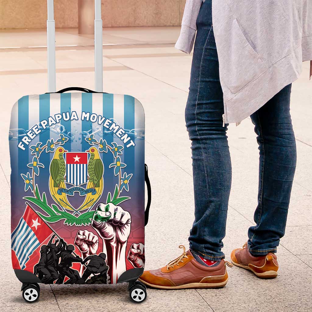 Free West Papua Luggage Cover One People One Soul Unique Style - Polynesian Pride
