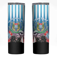 Personalised Free West Papua Skinny Tumbler One People One Soul Unique Style - Polynesian Pride