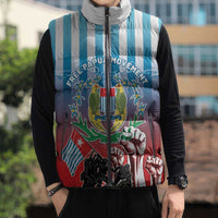 Personalised Free West Papua Sleeveless Puffer Jacket One People One Soul Unique Style - Polynesian Pride