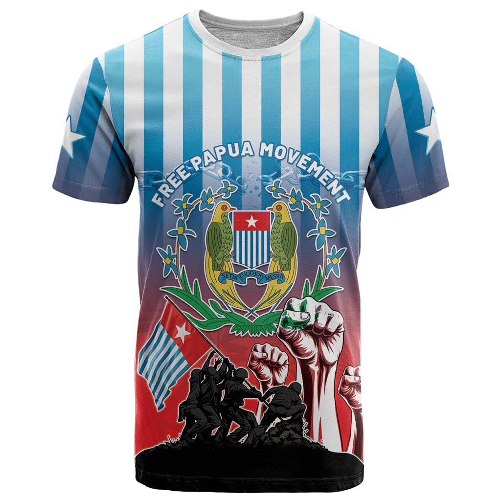 Personalised Free West Papua T Shirt One People One Soul Unique Style - Polynesian Pride