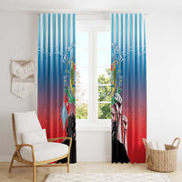 Free West Papua Window Curtain One People One Soul Unique Style - Polynesian Pride