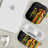 Hawaii Maoli Spirit AirPods Case Kakau Pattern With Flower Lei - Polynesian Pride