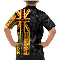 Hawaii Maoli Spirit Family Matching Mermaid Dress and Hawaiian Shirt Kakau Pattern With Flower Lei - Polynesian Pride