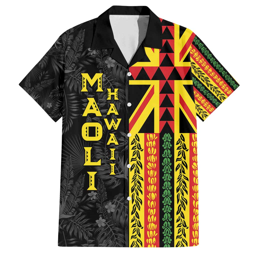 Hawaii Maoli Spirit Family Matching Tank Maxi Dress and Hawaiian Shirt Kakau Pattern With Flower Lei - Polynesian Pride
