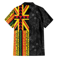 Hawaii Maoli Spirit Hawaiian Shirt Kakau Pattern With Flower Lei - Polynesian Pride