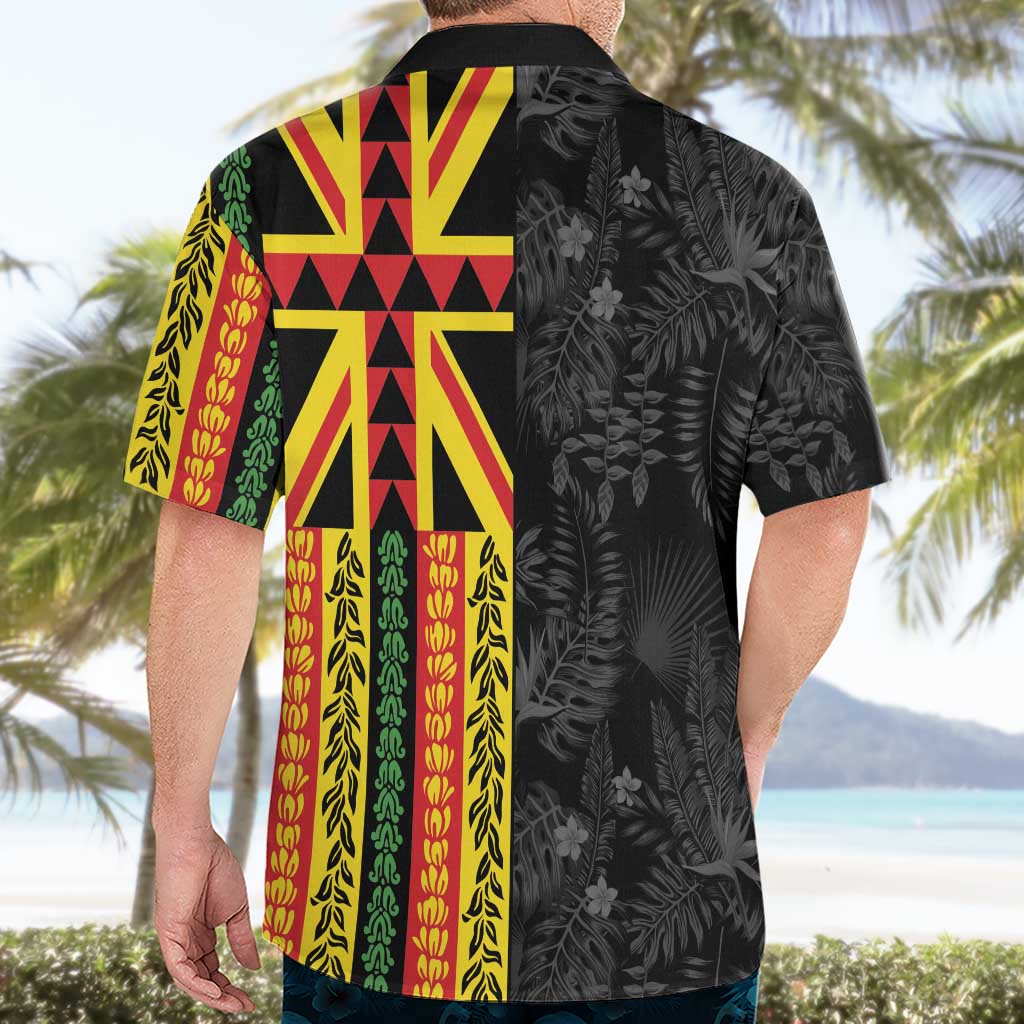 Hawaii Maoli Spirit Hawaiian Shirt Kakau Pattern With Flower Lei - Polynesian Pride
