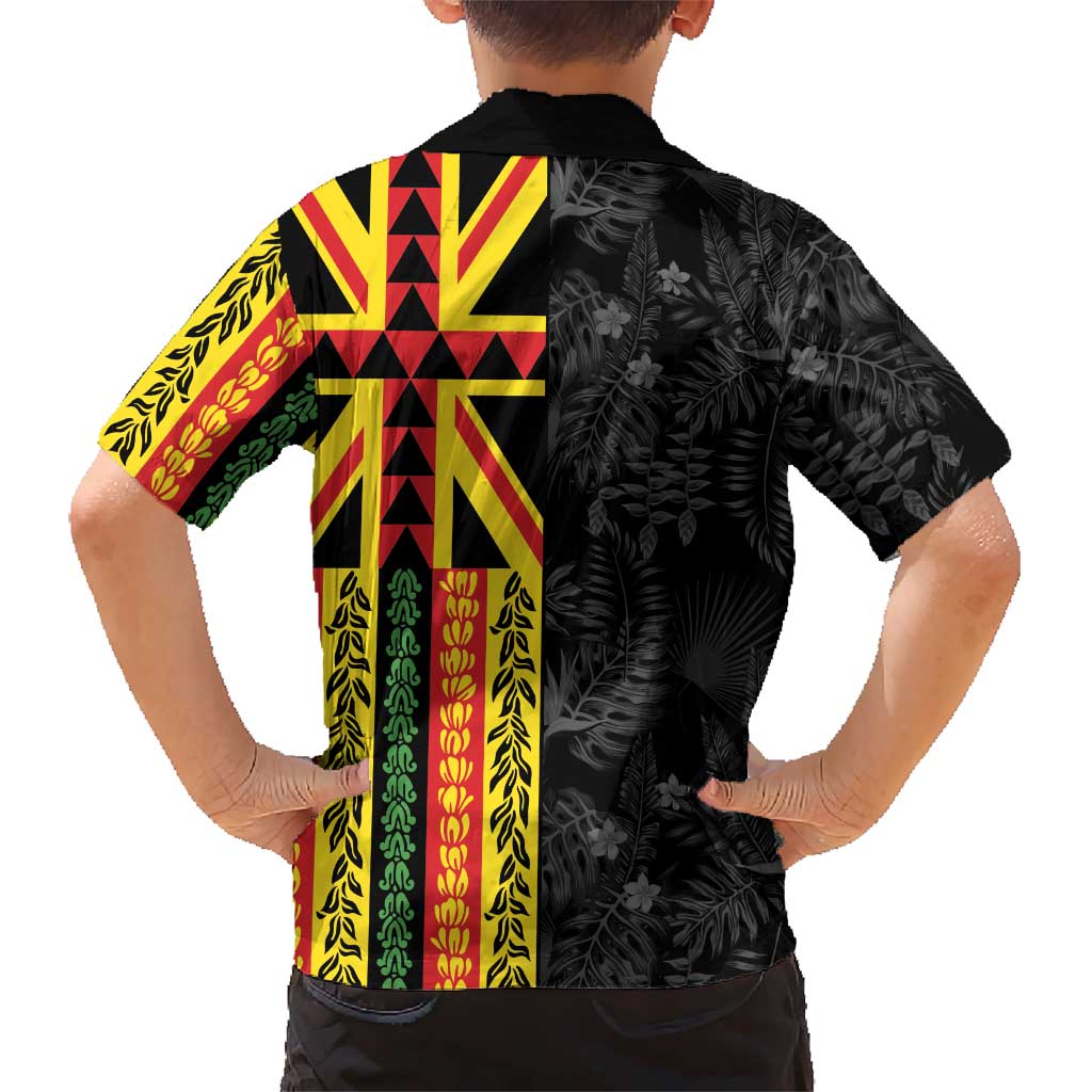 Hawaii Maoli Spirit Hawaiian Shirt Kakau Pattern With Flower Lei - Polynesian Pride