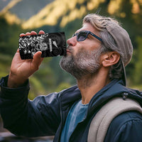 France And New Zealand Rugby Custom 4 in 1 Can Cooler Tumbler Les Bleus Rooster With Maori Tiki - Polynesian Pride