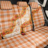 Orange Hawaii Palaka Back Car Seat Cover Hawaiian Ilima Lei