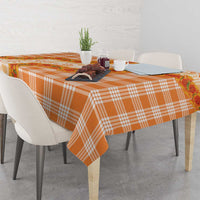 Orange Hawaii Palaka Tablecloth Hawaiian Ilima Lei