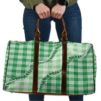 Green Hawaii Palaka Travel Bag Hawaiian Pikake Lei LT05 Green - Polynesian Pride