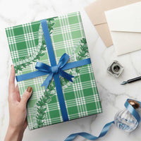 Green Hawaii Palaka Wrapping Paper Hawaiian Pikake Lei LT05 - Polynesian Pride