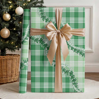 Green Hawaii Palaka Wrapping Paper Hawaiian Pikake Lei LT05 - Polynesian Pride