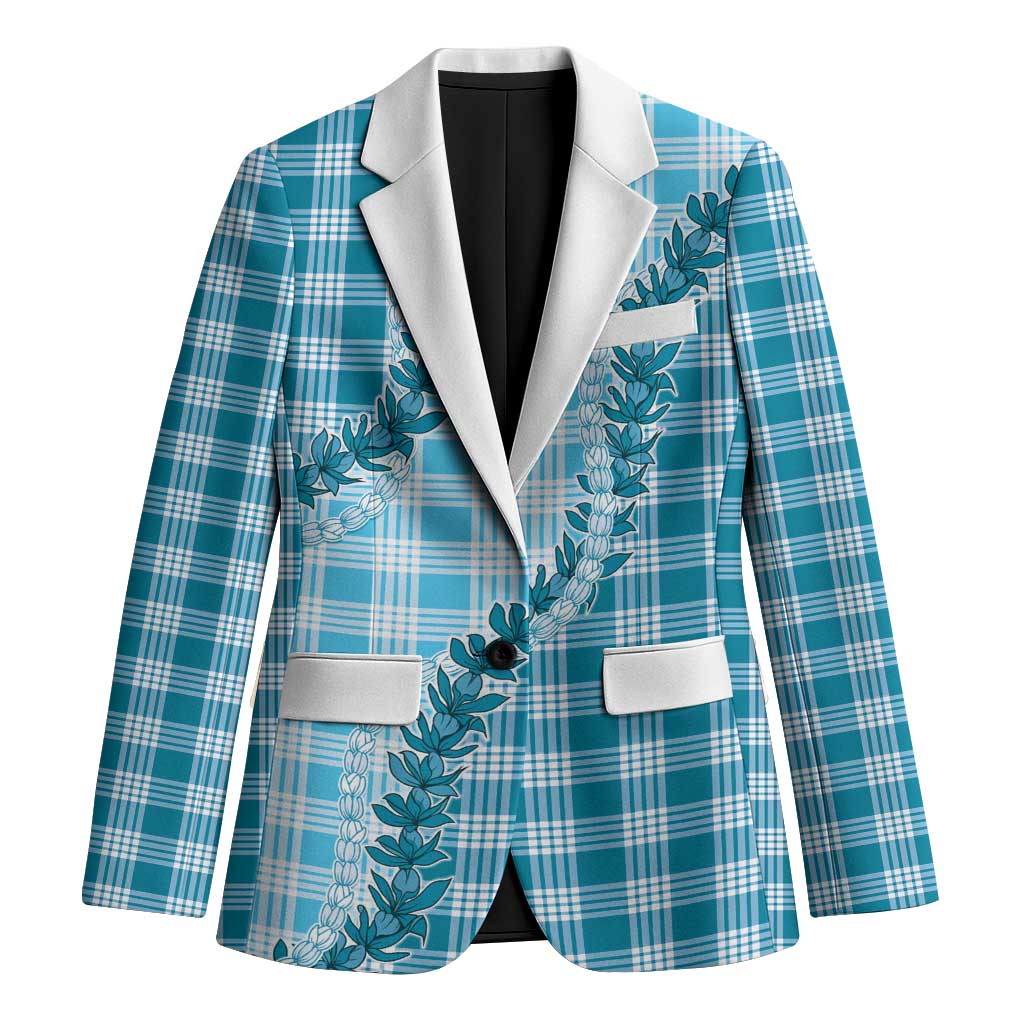 Blue Hawaii Palaka Blazer Hawaiian Pikake Lei