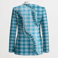 Blue Hawaii Palaka Blazer Hawaiian Pikake Lei