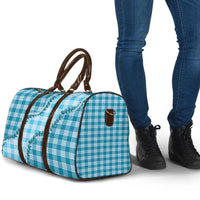 Blue Hawaii Palaka Travel Bag Hawaiian Pikake Lei