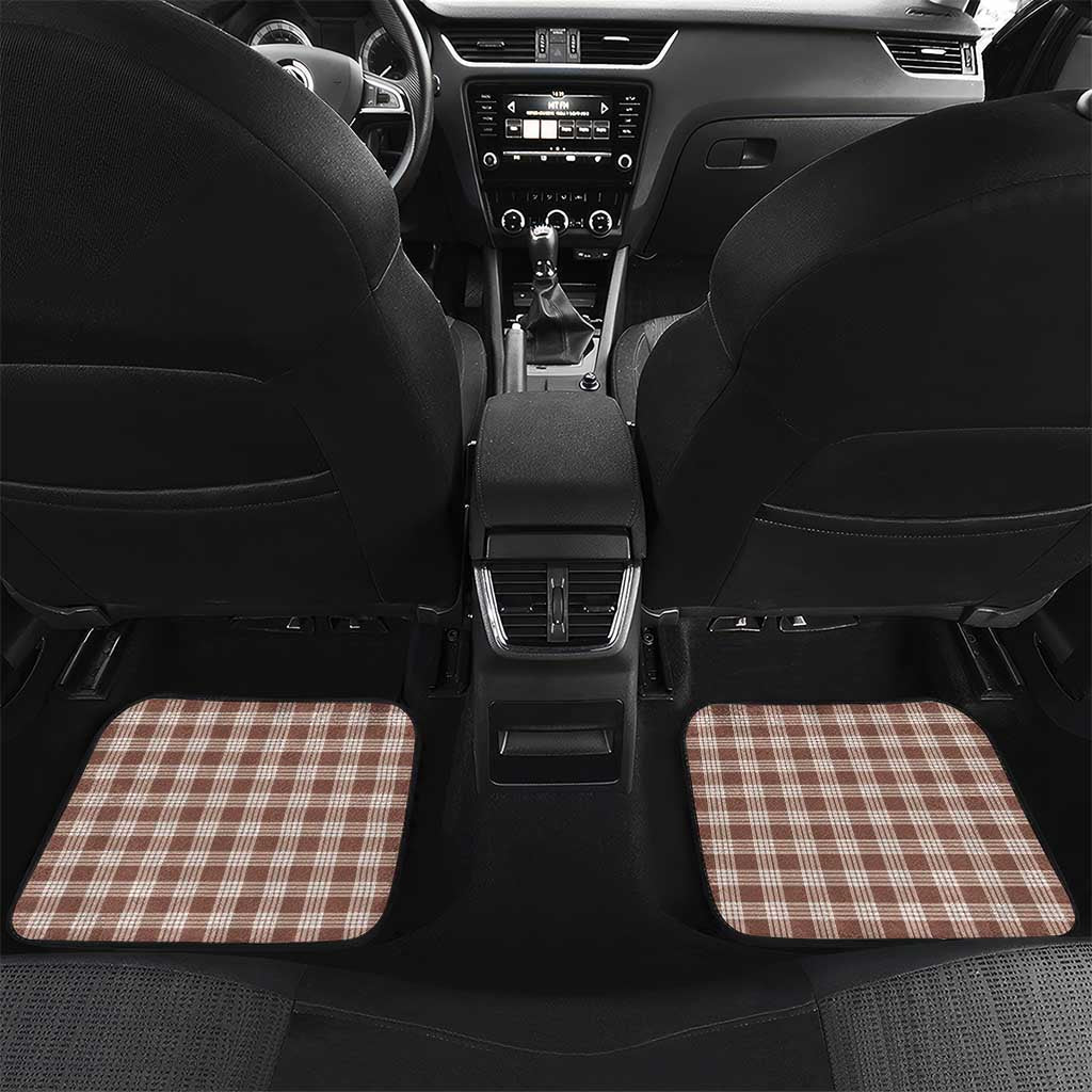 Beige Hawaii Palaka Car Mats Hawaiian Pikake Lei