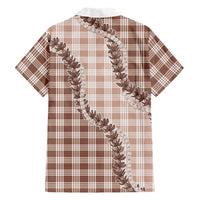 Beige Hawaii Palaka Hawaiian Shirt Hawaiian Pikake Lei LT05 - Polynesian Pride