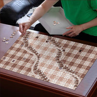 Beige Hawaii Palaka Puzzle Hawaiian Pikake Lei LT05 - Polynesian Pride