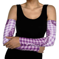 Violet Hawaii Palaka Arm Sleeves Hawaiian Pikake Lei LT05 - Polynesian Pride
