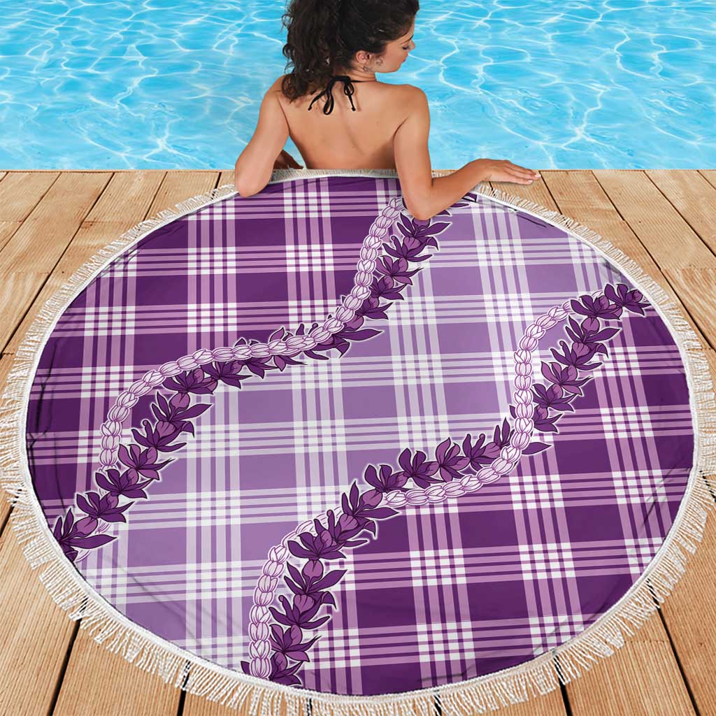Violet Hawaii Palaka Beach Blanket Hawaiian Pikake Lei