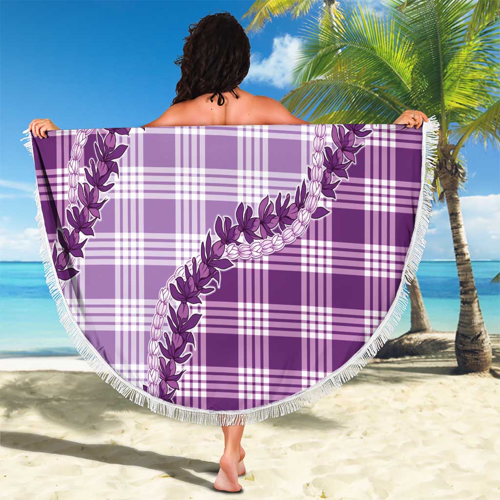 Violet Hawaii Palaka Beach Blanket Hawaiian Pikake Lei