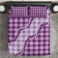 Violet Hawaii Palaka Bedding Set Hawaiian Pikake Lei LT05 Violet - Polynesian Pride