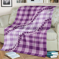 Violet Hawaii Palaka Blanket Hawaiian Pikake Lei