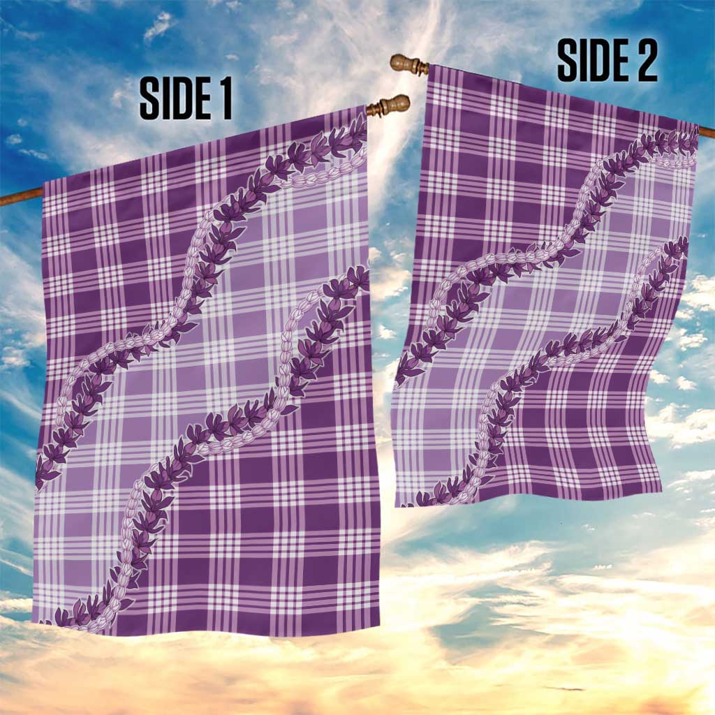 Violet Hawaii Palaka Garden Flag Hawaiian Pikake Lei