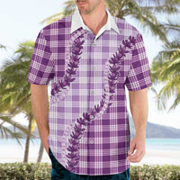 Violet Hawaii Palaka Hawaiian Shirt Hawaiian Pikake Lei LT05 - Polynesian Pride