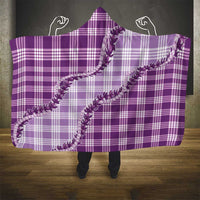 Violet Hawaii Palaka Hooded Blanket Hawaiian Pikake Lei LT05 - Polynesian Pride