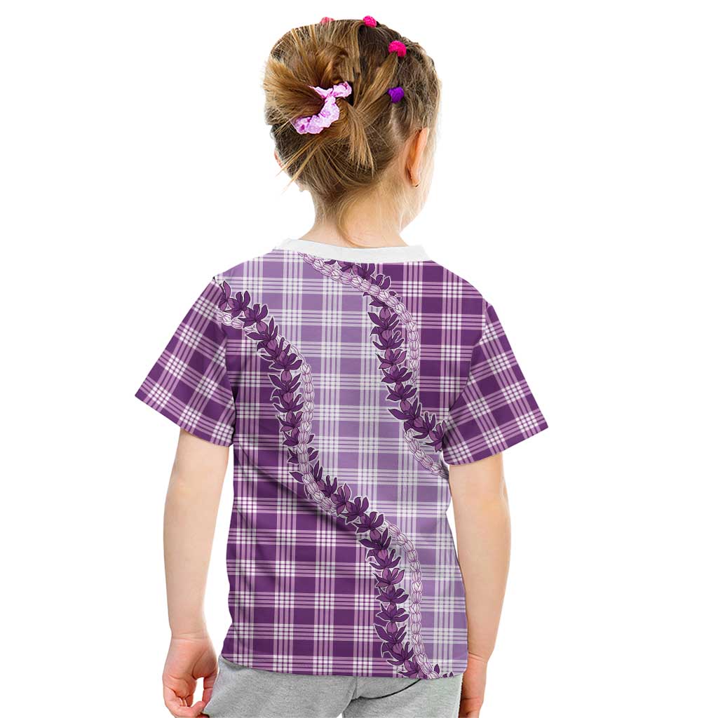 Violet Hawaii Palaka Kid T Shirt Hawaiian Pikake Lei