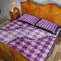 Violet Hawaii Palaka Quilt Bed Set Hawaiian Pikake Lei LT05 - Polynesian Pride