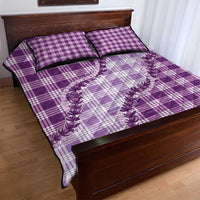 Violet Hawaii Palaka Quilt Bed Set Hawaiian Pikake Lei LT05 - Polynesian Pride