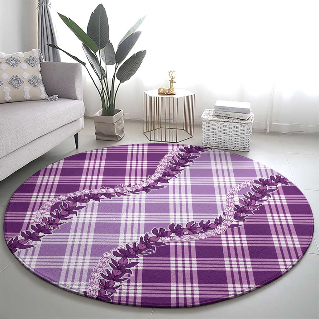 Violet Hawaii Palaka Round Carpet Hawaiian Pikake Lei LT05 - Polynesian Pride