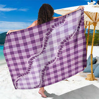 Violet Hawaii Palaka Sarong Hawaiian Pikake Lei LT05 One Size 44 x 66 inches Violet - Polynesian Pride