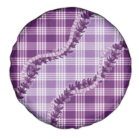 Violet Hawaii Palaka Spare Tire Cover Hawaiian Pikake Lei