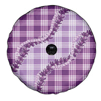 Violet Hawaii Palaka Spare Tire Cover Hawaiian Pikake Lei