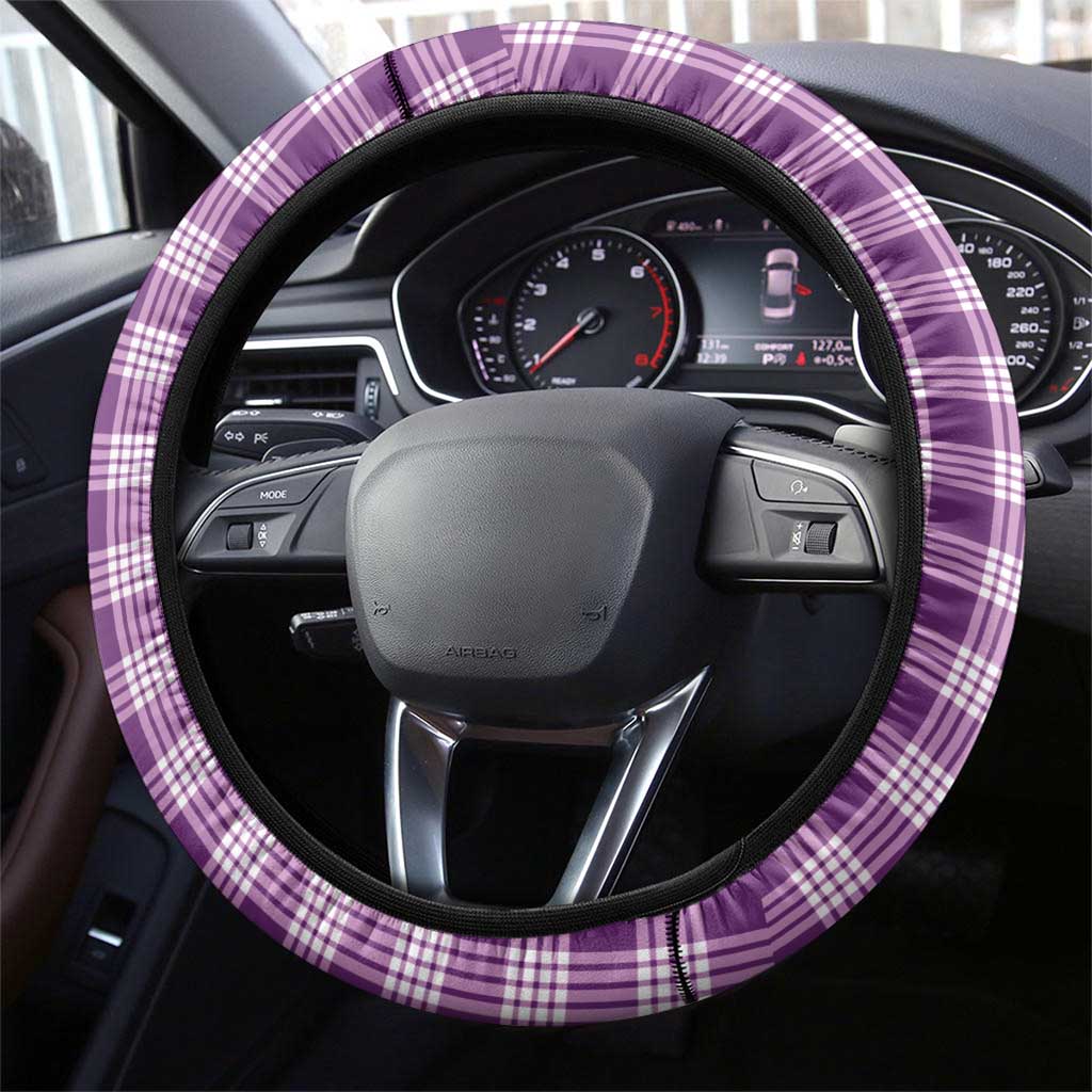 Violet Hawaii Palaka Steering Wheel Cover Hawaiian Pikake Lei LT05 - Polynesian Pride