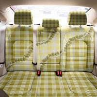 Yellow Hawaii Palaka Back Car Seat Cover Hawaiian Pikake Lei