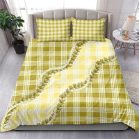 Yellow Hawaii Palaka Bedding Set Hawaiian Pikake Lei