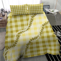 Yellow Hawaii Palaka Bedding Set Hawaiian Pikake Lei