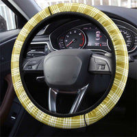 Yellow Hawaii Palaka Steering Wheel Cover Hawaiian Pikake Lei LT05 - Polynesian Pride