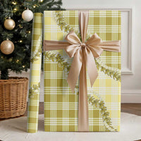 Yellow Hawaii Palaka Wrapping Paper Hawaiian Pikake Lei LT05 - Polynesian Pride