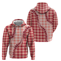 Red Hawaii Palaka Hoodie Hawaiian Pikake Lei