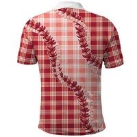 Red Hawaii Palaka Polo Shirt Hawaiian Pikake Lei LT05 - Polynesian Pride