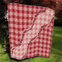 Red Hawaii Palaka Quilt Hawaiian Pikake Lei LT05 - Polynesian Pride