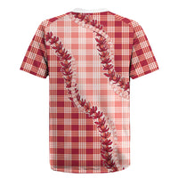 Red Hawaii Palaka Rugby Jersey Hawaiian Pikake Lei LT05 - Polynesian Pride