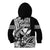 Hawaii Maui Upena Kiloi Kid Hoodie Kakau Tribal Pattern Black Version