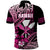 Hawaii Maui Upena Kiloi Polo Shirt Kakau Tribal Pattern Pink Version